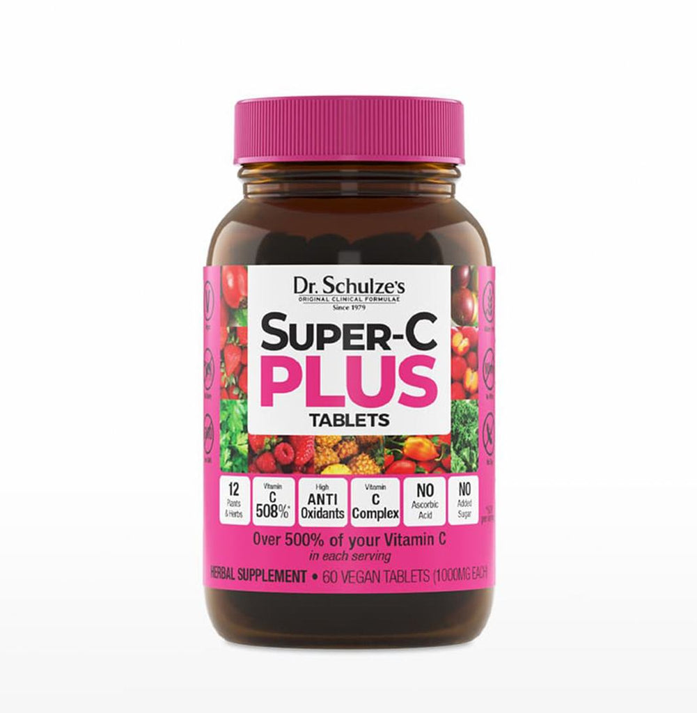 Dr. Schulze's SUPER-C PLUS - NATURE'S VITAMIN-C COMPLEX FROM BERRIES, HERBS & FRUIT